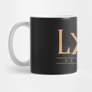 LXX (Seventy) Gold Roman Numerals Mug